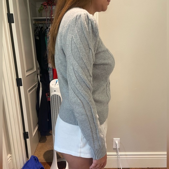 Cece grey cable knit sweater - Picture 6 of 6